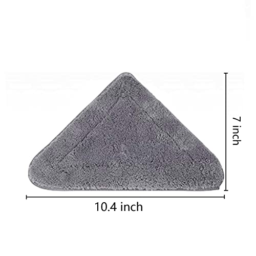 360° Rotatable Adjustable Cleaning Mop, Elescopic Triangular Mop 360 Degrees Rotatable, Reusable Spin Mop Triangle Cleaning Mop, Home Hardwood Floor Mop For Wall Ceiling Window (6Pcs Relacement Pads) #TOP1