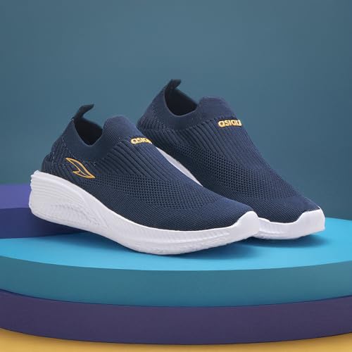 Image of ASIAN Storm-41 Walking Shoes for Men | Lightweight Slip-On Sneakers with Arch Support, Memory Foam Cushion & Breathable Mesh Upper | Comfortable Shoes for Walking & Travel