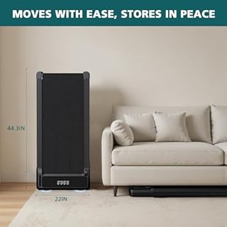 Smug Compact Armless Treadmill, Space Saving Design for Home & Office, Quiet Under Desk Walking Pad, 200 Lbs Capacity 3 in 1 Portable Walking Treadmill