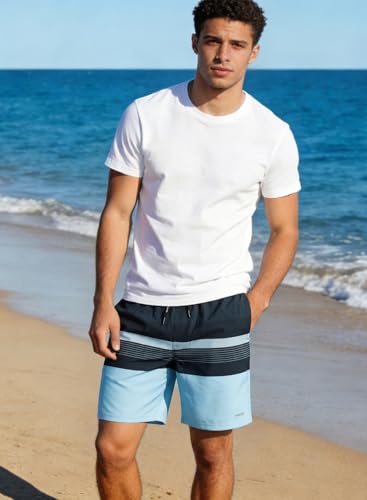 Image of HOdo Mens Swim Trunks with Mesh Liner 9 inch Quick Dry Swim Shorts Bathing Suits for Men Swimwear Board Shorts wiht Pockets