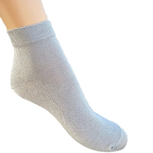 12 Paia Calzini Sneakers Uomo Donna in Puro Cotone...