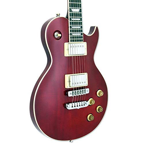 Les Paul Aria PE350R Guitare rouge - Les Beatles, Paul McCartney, John Lennon, RIngo Starr, George Harrison Les Paul Aria PE350R Guitare rouge – Image 4