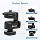 Moman Kamera-Monitor-Unterstützung Cold Shoe Adapter Mount 1/4 Zoll Kugelkopf kompatibel mit Feldmonitor Stativ Spotlight-Fotografie (2 Stück), Hot-Shoe-Mount-Adapter