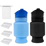 Pee Bottles for Men, Portable Urinal for Men, Collapsible Urine Bottle 750ML, Car Urinals for Men and Women, Emergency Urinal Shrinkable Pocket Toilet for Travel, Camping, Traffic Jam, Road Trips