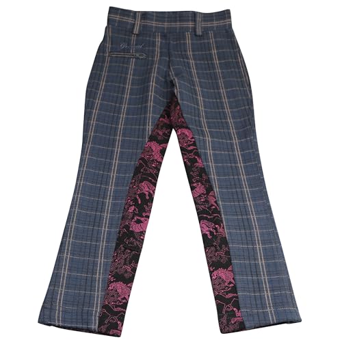 Grewal Equestrian Kid's Demeter Mixed Print Pull-On Breeches (US, Numeric, 8, Regular, Demeter)