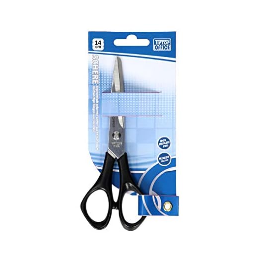 TTO - Tijeras de oficina (14 cm), color negro