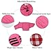 Brabtod Quilting Small Dog Winter Coat,Wateproof Dachshund Clothes with Fleece Lining,Miniature Dachshund Jacket with Leash Hole,Thick and Keep Warm-Pink-M