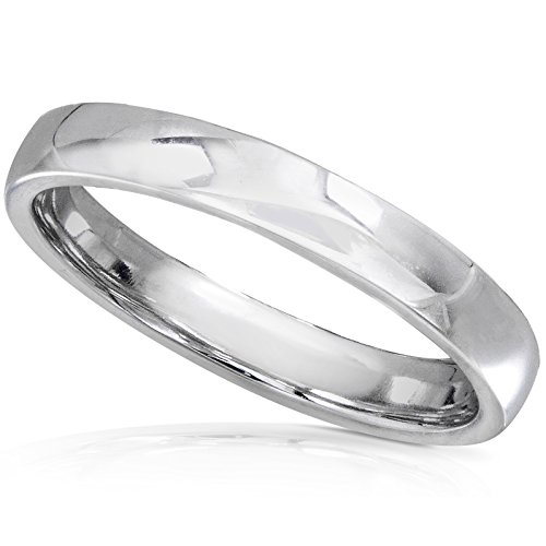 Kobelli 14K White Gold Wedding Band (2.75Mm), Size 4, White Gold #TOP1