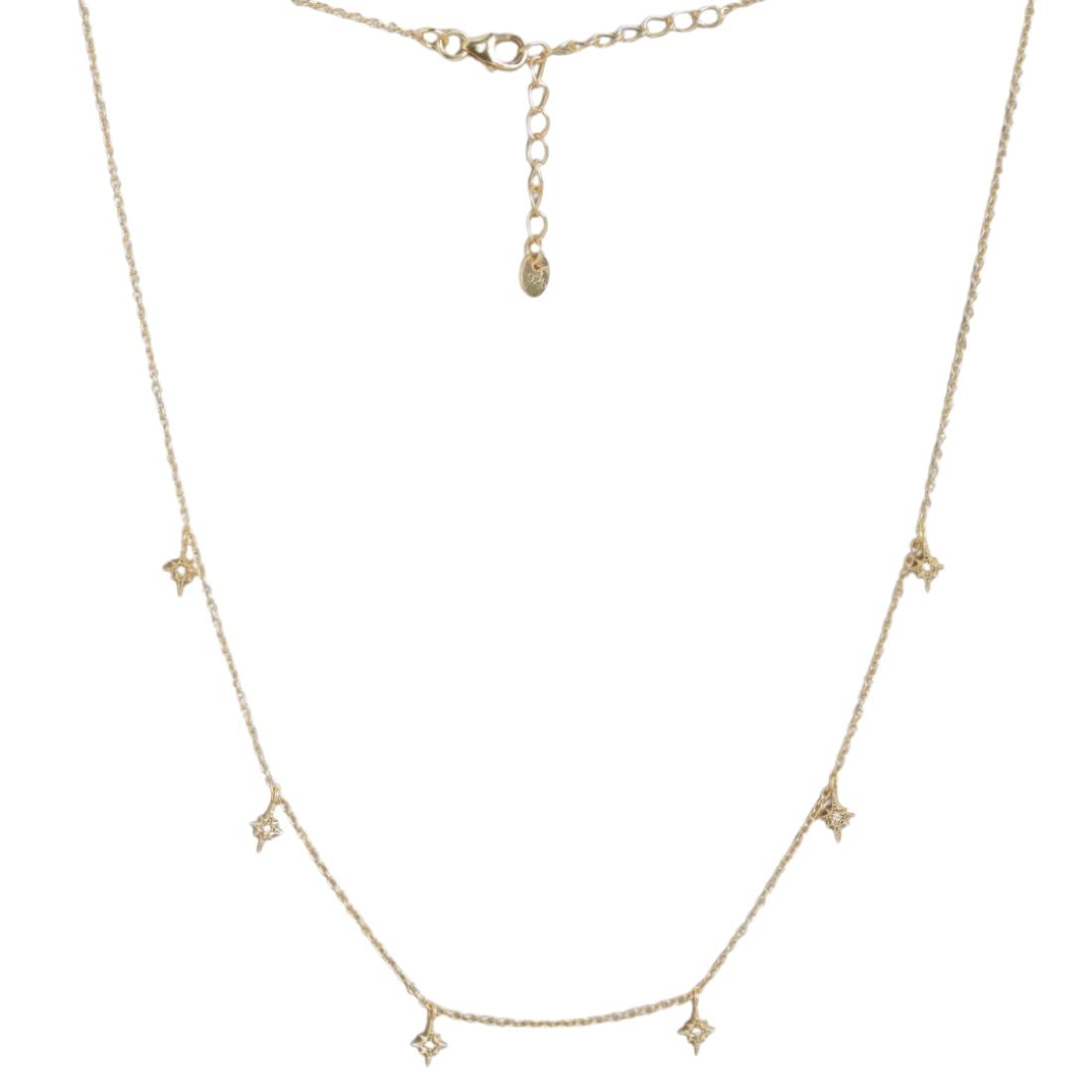 ZAVYA 925 Sterling Silver Star Cubic Zirconia Anti Tarnish Gold Plating Charm Necklace | Gift for Women and Girls | | With Certificate of Authenticity and 925 Hallmark (B0BT7P3DN3) Amazon Price History, Amazon Price Tracker