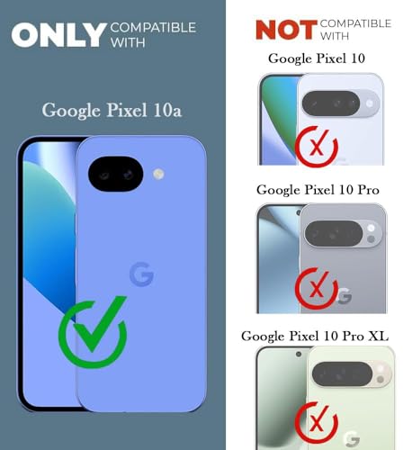 Image of Jkobi Shockproof Crystal-Clear Back Cover for Google Pixel 10a (Anti Yellow Case | Drop & Camera Protection | Hard Polycarbonate)