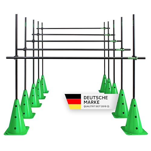 Hürden Toolz Agility-Training Set mit Slalomstangen und Kegeln