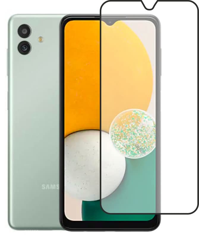 Image of Casodon 5D Tempered Glass Screen Guard for Samsung Galaxy M04 /Samsung Galaxy F04 /Samsung Galaxy A04E (Black) with Easy Installation Kit