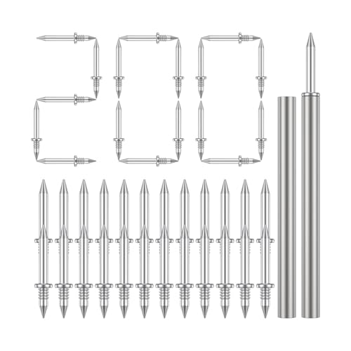 Clavos de doble cabeza Xuanqiu 200 piezas, metal resistente al óxido, sin marcas, para madera, fijación sin rastro miniatura 1