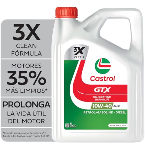 Castrol GTX 10W-40 A3/B4 Aceite de Motor 4L