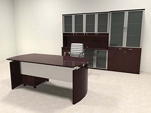5pc Modern Contemporary Executive Office Desk Set RO-NAP-D12