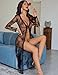 Avidlove Sheer Robe for Women Sexy Lingerie Coverup Mesh Kimono Bridal Nightwear Black, M