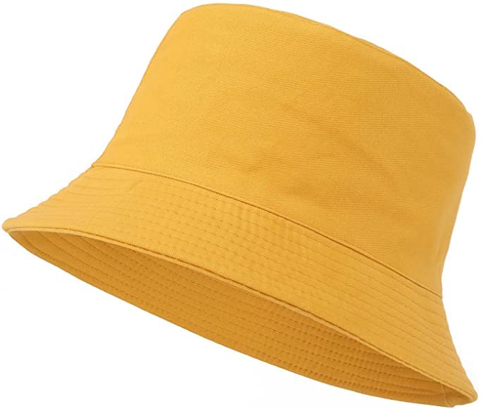 REFFERUnisex 100% Cotton Bucket Hat Packable Sun Hat for Women Men