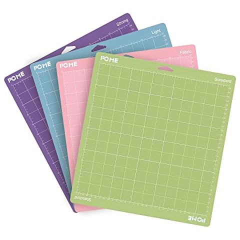 FOME Schneidematte für Cricuts, 4 Stück, leicht, Standard, starker Stoff Cover