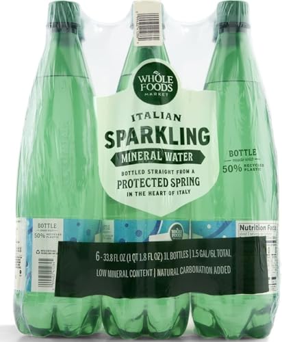 Image of Whole Foods Market, Italian Sparkling Mineral Water 6 Pack, 33.8 Fl Oz