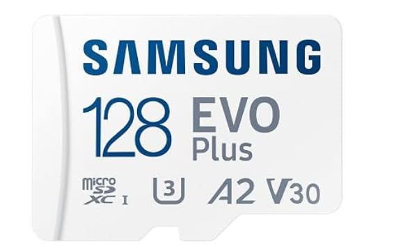 Image of SamsungEVO Plus 128GB Micro SDXC Memory Card w /SD Adaptor, Expanded Storage for Gaming Devices, Android Tablets and Smart Phones, Memory Card, MB-MC128SA /IN