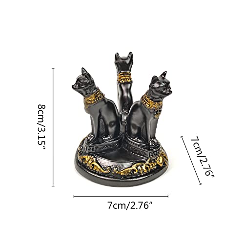 OmyLens Bast Bastet Cat Crystal Ball Stand, Ball Display, Natural Healing, Feng Shui Glass Ball Holder, Base Statue - Image 2