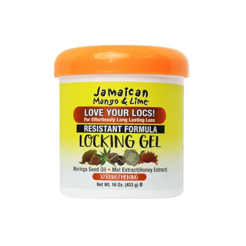 Jamaican Mango & Lime Love Your Locs Resistant Formula Locking Gel – Extra Hold, Non-Flaking Gel...