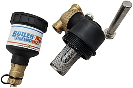 Boiler-m8 Defender-2 Central Heating Magnetic System Boiler Filter + Valves (22mm)