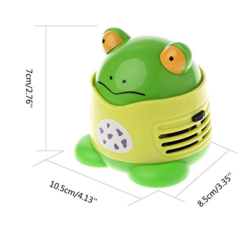 Vesipafly Table Cleaner, Desktop Vacuum Cartoon Mini Frog Dust Catcher Assistance Keyboard Cleaning, Dust Sweeper For Home Office #TOP5