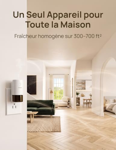 Diffuseur huiles essentielles sans eau pour éliminer les odeurs maison 100m2