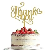 Dxsdgetue Acrylic Thank You Cake Topper-Thanksgiving Cake Decoration 、Thanksgiving Day Wedding Party、Anniversary,Thanksgiving Day Wedding Party Decoration Supplies