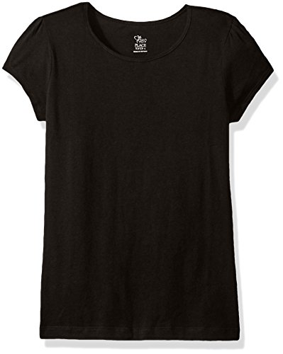 The Children's Place Girls Basic Short Sleeve Layering Tees Multipack, Black Single, Medium