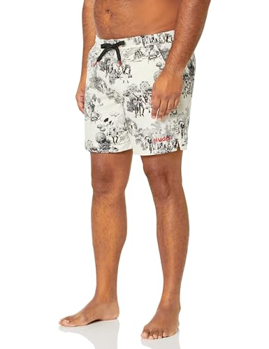 HUGO Men's Standard Modern Toile Swim Trunks