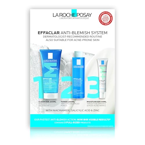 La Roche-Posay Effaclar 3-Step Anti-Blemish Kit for Oily & Acne-Prone Skin