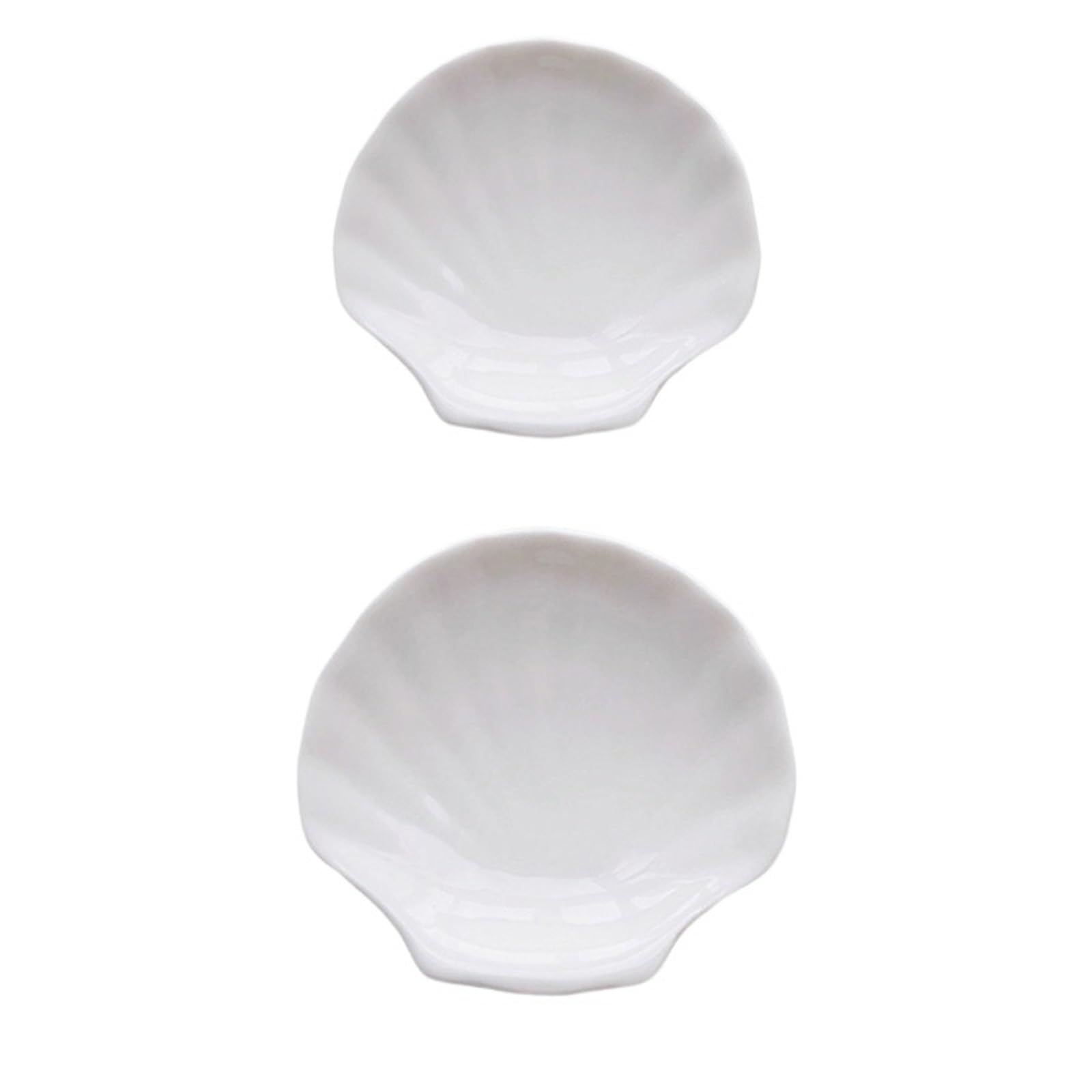 Keramik-Schmucktablett, Schmuckschale, Keramik, weiße Muschelplatte, Schmuckaufbewahrungstablett, Geschirr, mehrere Größen(S and M)