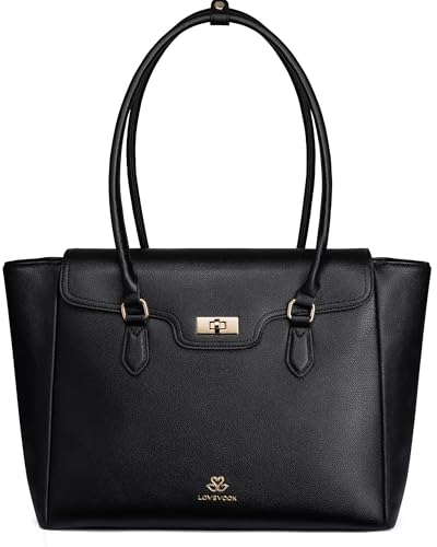 LOVEVOOK 15.6 Inch Soft Leather Bag