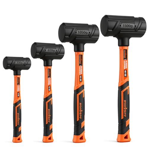 HORUSDY 4-Piece Dead Blow Hammer Set