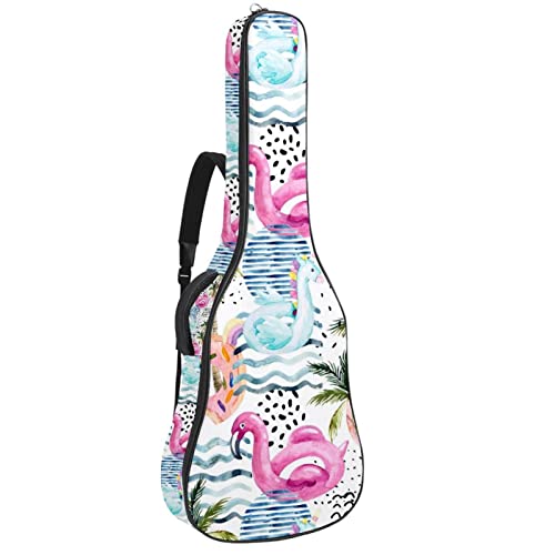 Sac à dos guitare acoustique étanche motif spatial 42,9" avec organiseur