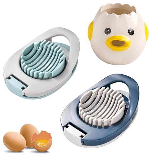 Cretosou 3 Pieces Egg Slicer Egg Separator Tool, Egg Cutter Egg Yolk Separator Kitchen Tools & Gadgets, Egg White Separator Multifunctional Egg Cutter Egg Handling Kit Kitchen Gadgets Cretosou 3 Pieces Egg Slicer Egg Separator Tool, Egg Cutter Egg Yolk Separator Kitchen Tools & Gadgets, Egg White Separator Multifunctional Egg Cutter Egg Handling Kit Kitchen Gadgets