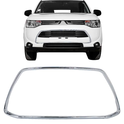Image of Front Bumper Grille Chrome Trim Protective Decorative Compatible with Mitsubishi ASX RVR Outlander Sport 2013-2015 Replaces 6402A275