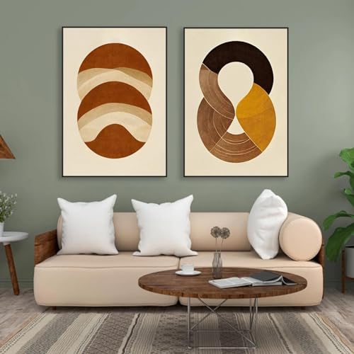 Impression d'art mural du milieu du siècle KEBIA peinture sur toile premium pour maison