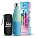 HoneyHolly Bottiglia Termica 650ml, Borraccia di Acqua in Acciaio Inox Thermos Bevande Calde Isolamento Borraccia Bambini Riutilizzabile per Sport, Scuole, Palestra, Bicicletta