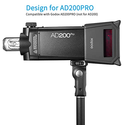 GODOX AD200PRO-PC Capa protetora de para-choque de silicone para proteção de tela de luz flash AD200