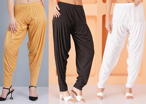 Image of Buy That Trendz Patiala Salwar for Women Relaxed Fit Viscose Patiyala Salwar Harem Bottom Pants
