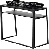 Zomo Deck Stand Detroit 120 – DJ Tisch 120 x 58 x 95 cm – Schwarz – klappbare Stahlkonstruktion – portabel für mobiles DJ-Equipment
