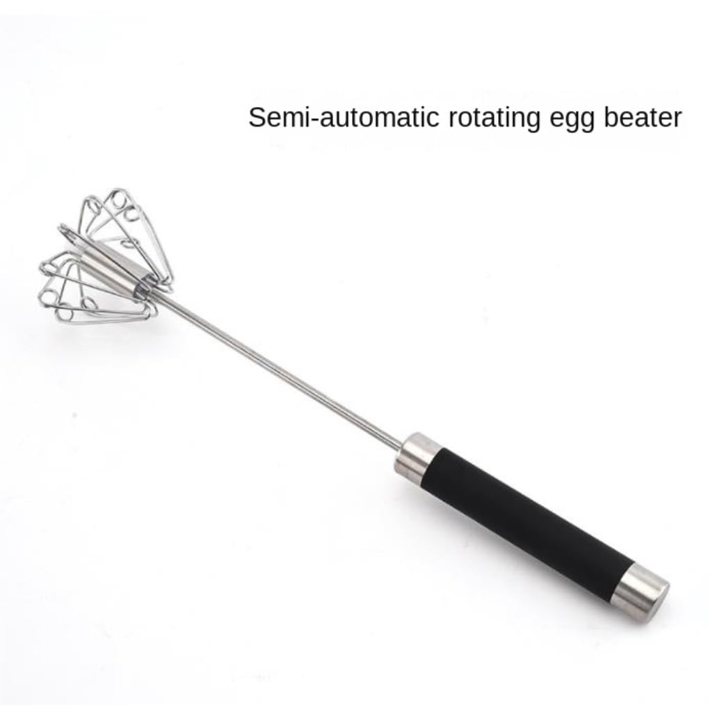 Batidor Huevos Mezclador De Crema Manual Giratorio Acero Inoxidable, Batidor Huevos con Globo, Cocina Utensilios Cocina