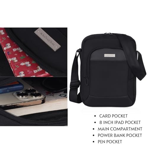 Image of WildHorn Sling Crossbody Bag for Men, Stylish Chest Shoulder Bag for Men Women, Adjustable Strap for Daily Commuting Travel Outdoor Activities