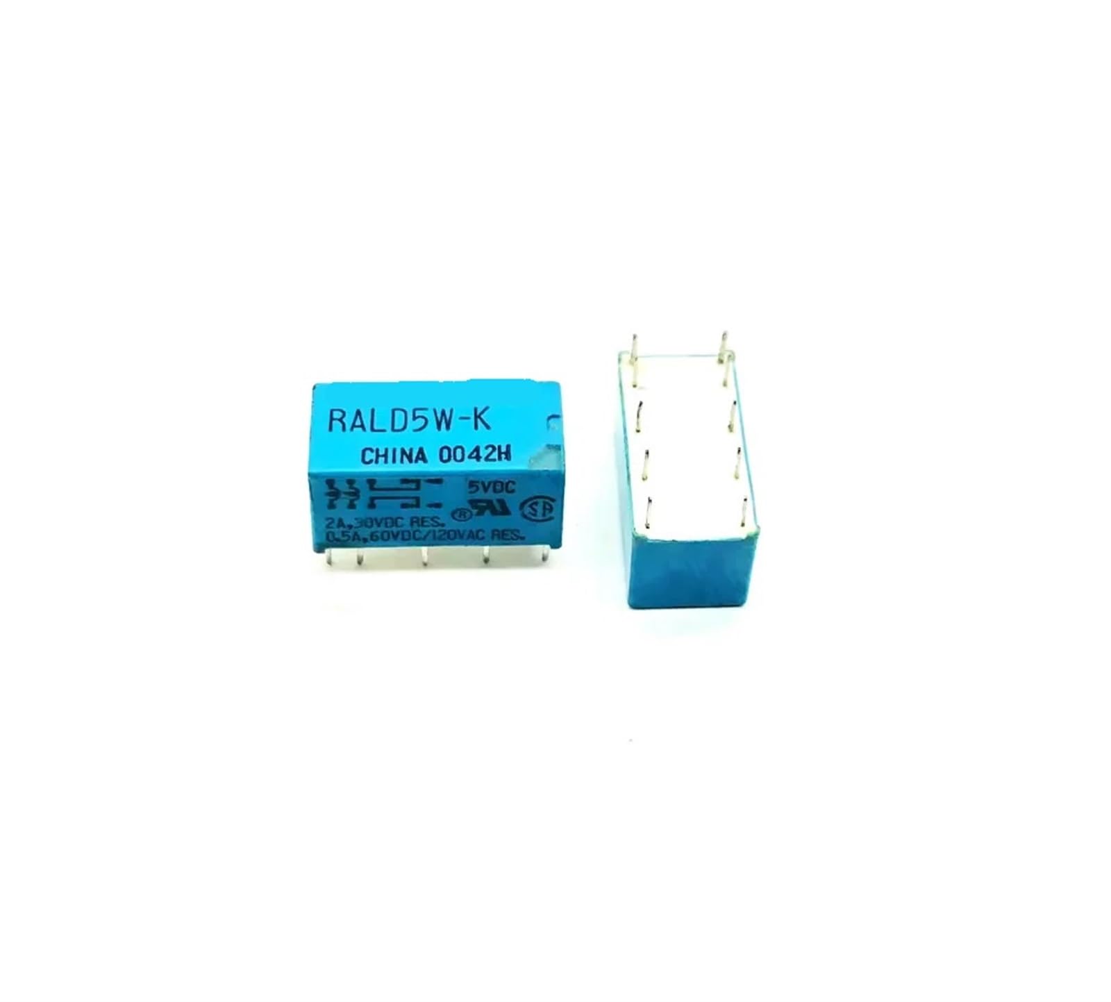 Relé RALD5W-K 5VDC componente electrónico 10 pines conmutador de circuito 5 uds 2