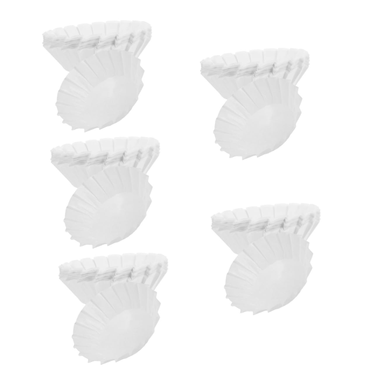 IMIKEYA 5 Sätze Baskisches Ölpapier Cupcake-backförmchen Muffinförmchen Für Muffinpapier Cupcake-papierförmchen Muffin-backförmchen Muffin-liner Weiß Silikonpapier 50 Stück * 5
