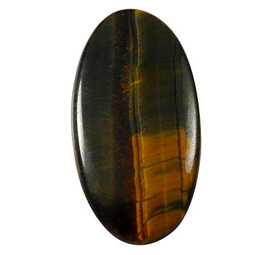 Cabochon œil de tigre bleu naturel 54,55 carats pour création de bijou DIY