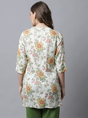 Image of Pistaa's Women's Viscose Relaxed Fit Short Kurti